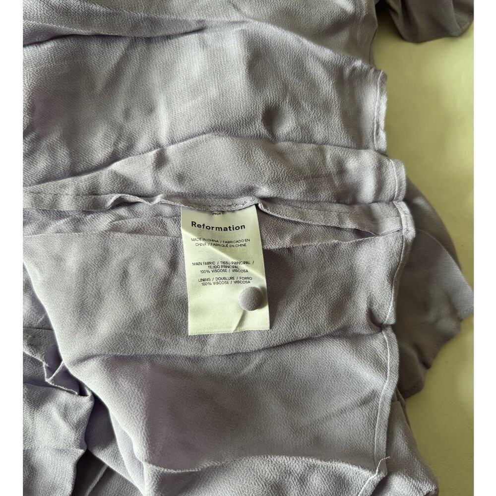 Reformation Lavender Tiered Ruffle Midi Dress - Picture 11 of 12